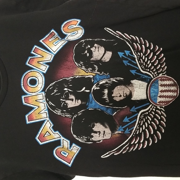 Zara Ramones Front & Back Graphic Band Tee Size Small - Picture 3 of 7